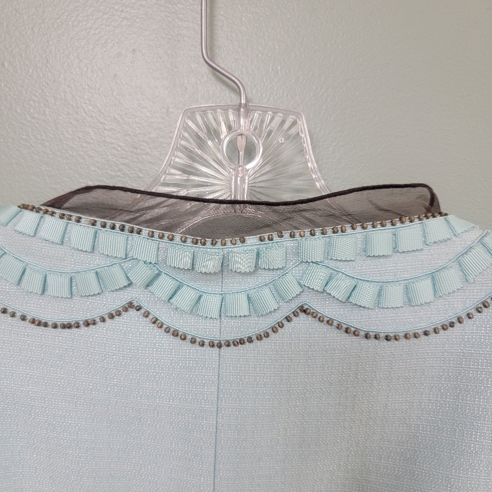 Carlisle Mint Green‎ Dress Blazer Size 6 - Picture 9 of 10